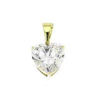 83370 ZAWIESZKA 14K POZŁACANA 20/13 MM brylantowe serce