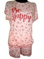 Elegancka zwiewna piżamka LEJBA szorty r. XXL