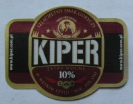 ETYKIETA PIWO KIPER EXTRA MOCNY BROWAR SULIMAR PIOTRKÓW