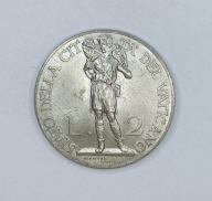 WATYKAN - 2 liry 1936 - PIUS XI - ładna