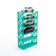 Garaż piętrowy na samochodziki Hot Wheels / Matchbox – organizer na auta