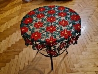 Serwetka szydełkowana z kordonku nowa bawełna. 80 cm.