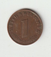 III Rzesza 1 pfennig 1937 J ladny stan