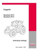 Case Quantum 85 C, 95 C - instrukcja obsługi ciągników kołowych PL