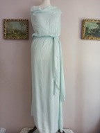 włoska długa sukienka z szarfą na lato 38/40