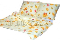 pościel z flaneli 160x200 + 2x70x80 guzikk F liść jesienny B-x