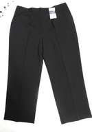 Z732_CZARNE SPODNIE DAMSKIE -wizytowe rozm 50