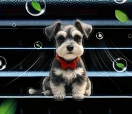 Zapach 2D PIESEK do samochodu na kratkę nawiewu DZIEŃ KOBIET