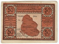 Banknot zastepczy - BIELSZOWICE - 50 Pfennig - III