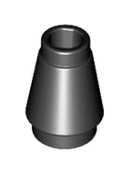 LEGO Stożek 1x1 - Black - 4589b - 2szt