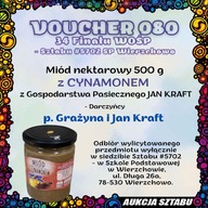 V080 - MIÓD NEKTAROWY Z CYNAMONEM 500g