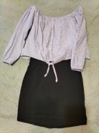 Letni Zestaw House Bluzka i spódnica mini r.XS/S