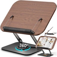 STOJAK PODSTAWKA NA KSIĄŻKĘ PODPÓRKA POD TABLET REGULOWANY 360° DO CZYTANIA