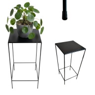 Kwietnik stojak na kwiaty loft czarny nowoczesny stojący czarny premium