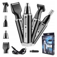 TRYMER GOLARKA 4W1 DO NOSA USZU BRODY BRWI ZAROSTU MOCNY ZESTAW GRZEBIEŃ