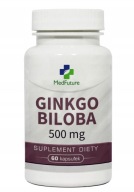 Ginkgo biloba Miłorząb 500 mg pamięć koncentracja