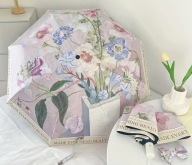 PARASOL PARASOLKA W WZÓR ANIME ANIMOWANY PORĘCZNA KWIATY vintage kwiatowy