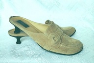 BUTY KLAPKI BEŻOWE REKORD 40-41 WKŁ.26.5 CM