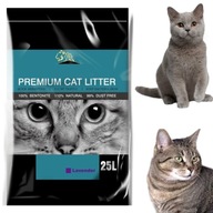 ŻWIREK DLA KOTA BETONITOWY LAWENDA 25L ZBRYLAJĄCY BEZPYŁOWY DO KUWETY KUWET