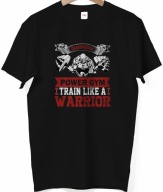 PREZENT T-SHIRT NA SIŁOWNIĘ MĘSKA KOSZULKA Z NADRUKIEM BAWEŁNA GYM TRENING