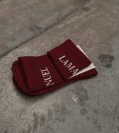 Skarpety damskie Boost La Manuel bordowe Uni