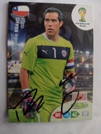 Karta panini autograf Chile Claudio Bravo World Cup 2014 Brasil