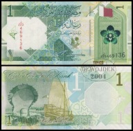 BNA - KATAR 1 Riyal 2022 pierwsza seria 222 nr 469136 # P32b # QATAR # XF+