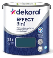 Dekoral Effect 3w1 Farba PLAMOODPORNA matowa granatowy morski 2,5l