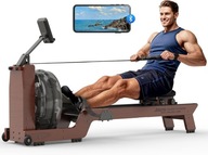 Wioślarz wodny JOROTO MR390 drewniany 22L Bluetooth 150kg uchwyt na tablet