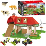 ZESTAW MAŁEGO ROLNIKA MEGA FARMA ZAGRODA FIGURKI TRAKTORY ZWIERZĄTKA WOOPIE