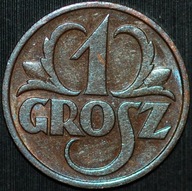 1 grosz 1931 - około menniczy egzemplarz