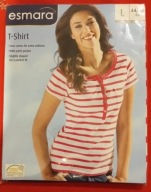 Koszulka damska ESMARA w paski, roz. L 44/46