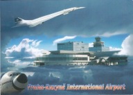CZECHY - PRAGA - LOTNISKO RUZYNE - SAMOLOT CONCORDE