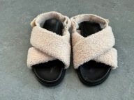 Z-code piękne sandały szerokie paski baranek miękkie 38 24,5 cm