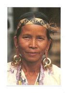 Pocztówka - Welman - Portret kobiety z ludu Kelabitów [?] Malezja / Borneo