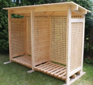 Drewutnia, wiata na drewno kominkowe