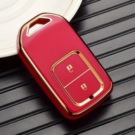 Czerwono-złote etui na kluczyk HONDA Civic Jazz Accord CR-V Fit HR-V City