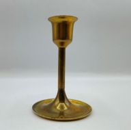 ŚWIECZNIK Z MOSIĄDZU stary klasyczny śliczna patyn