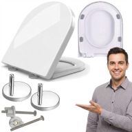 DESKA SEDESOWA WC WOLNOOPADAJĄCA UNIWERSALNA ANTYBAKTERYJNA KOŁO CERSANIT