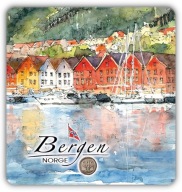 BERGEN NORWEGIA magnes na lodówkę cz775