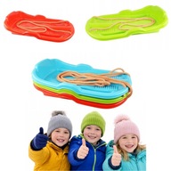 SANKI PLASTIKOWE DLA DZIECI ŚLIZGACZ ŚLIZG SZNUREK TECHNOK WYTRZYMAŁE