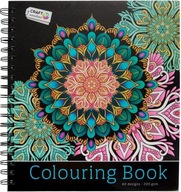 Duża Luksusowa KOLOROWANKA dla Dorosłych Antystresowa MANDALA Twarda Oprawa