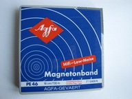 AGFA PE 46 HI FI TAŚMA MAGNETOFONOWA SZPULOWA ZAFOLIOWANA