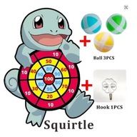 DART POKEMON SQUIRTLE tarcza na rzepy + piłeczki GRA ZRĘCZNOŚCIOWA