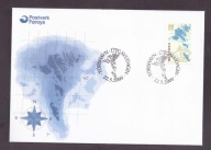 Wyspy Owcze - 2000 rok - FDC Koperta - znaczki nr 372