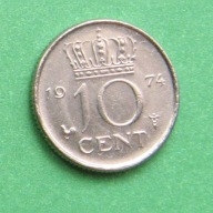 moneta 10 centów holenderskich 7szt