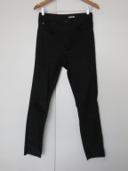 Spodnie damskie czarne skinny rurki rozmiar 38 wysoki stan