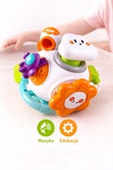 WOOPIE BABY Kostka Sensoryczna Rakieta Kosmos 6w1 Montessori 18m+