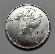 SAN MARINO, 500 LIRÓW 1981r. Ag 3