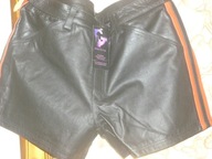 SPODNIE DAMSKIE SKÓRA NATURALNA -R-40.PAS -100CM.NOWE.